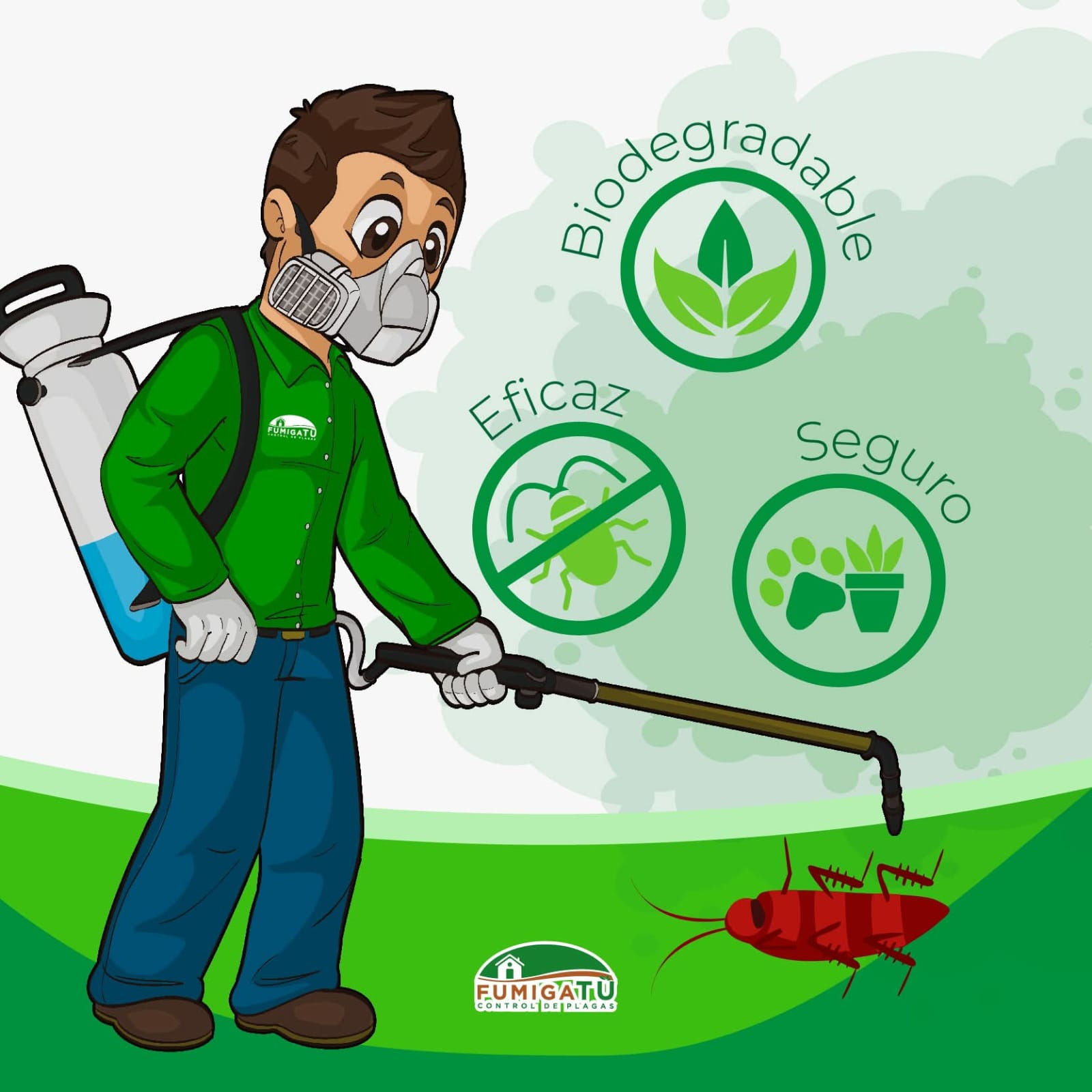 Material informativo de fumigación y control de plagas
